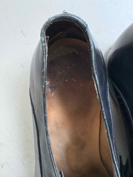 Photo of free Men’s black leather dress shoes (E9) #4
