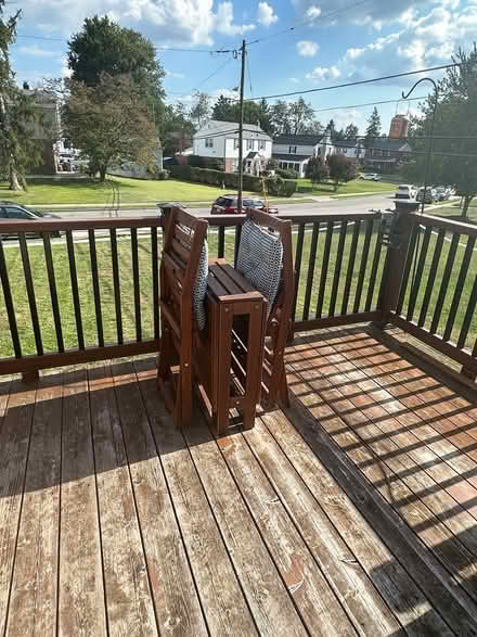 Photo of free Outside folding deck table & chairs (Havertown) #1