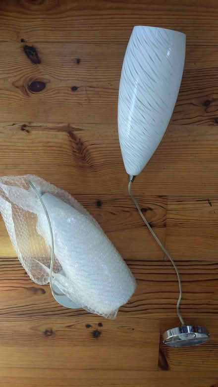 Photo of free 2x glass pendant light fittings (Queen Edith's Ward CB1) #1