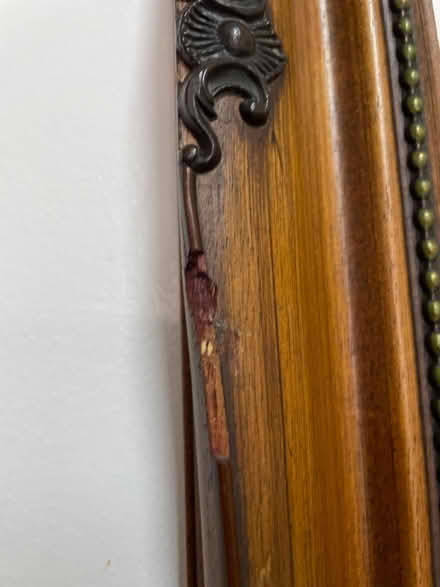 Photo of free Large wooden effect mirror (BD12AY BD1) #2