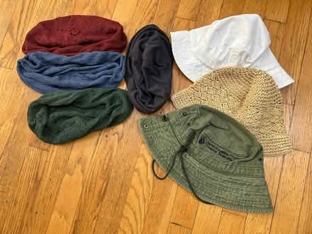 Photo of free Bucket hats beanies - size women lg (Walden - North Porter Square) #1