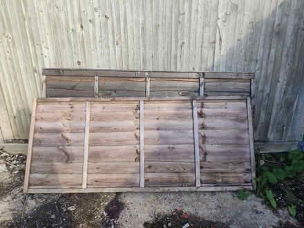 Photo of free 2 short fence panels (Church RG2) #1