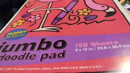 Photo of free Jumbo Doodle Pad (Allen) #1