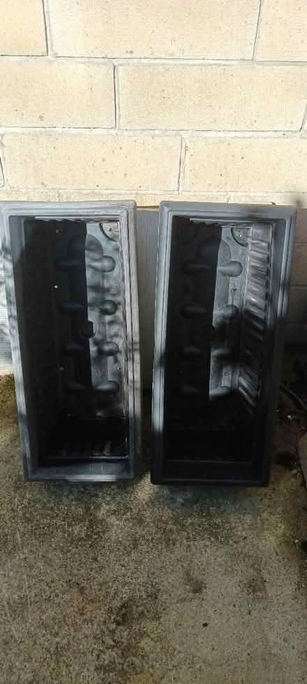 Photo of free 2 black garden planters (Bear flat) #1