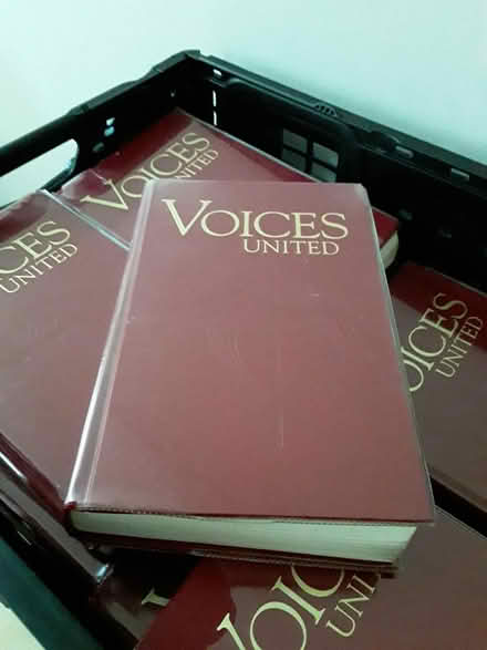 Photo of free One copy of Voices United Hymn book (Appleby/New Street, Burlington) #1