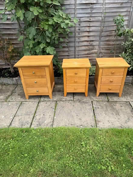 Photo of free Three-Drawer Solid Oak Units (Can be taken separately) (Spring Park CR0) #1