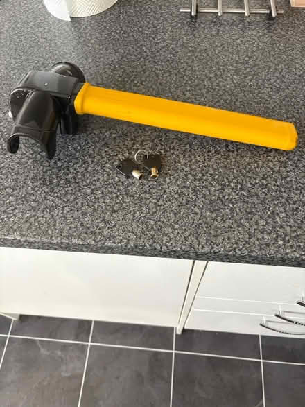 Photo of free Steering wheel lock (Victoria rd Edmonton N9) #1