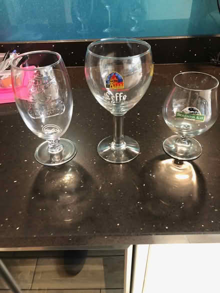 Photo of free 3 branded beer glasses (Emersons Green BS16) #1