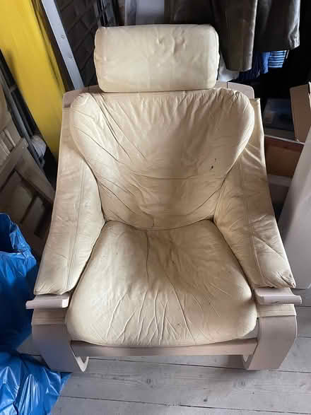 Photo of free 2 Leather Chairs (very comfortable) (Blackpool FY3) #1