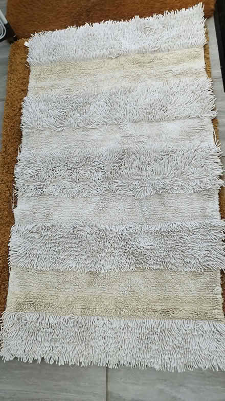 Photo of free 2 X cream/beige shaggy rugs (Heacham PE31) #1