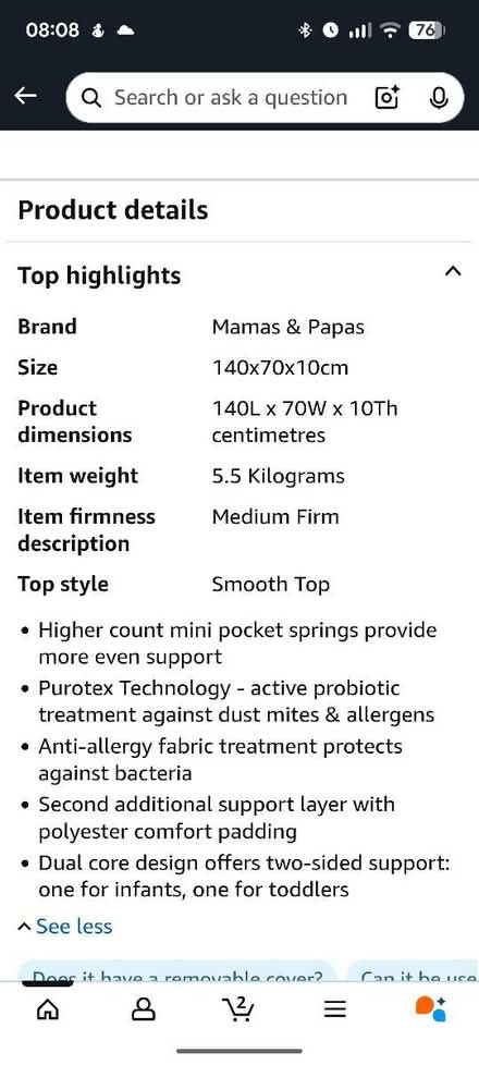 Photo of free 2 baby/toddler mattresses (Stalybridge, SK15) #2