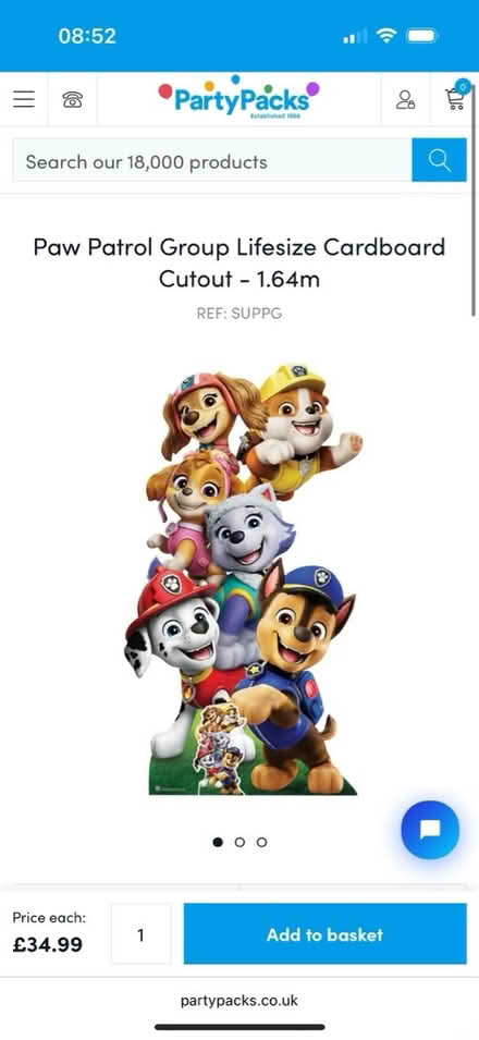 Photo of free 5 Foot Paw Patrol Cut Out (Camberwell, SE5) #1