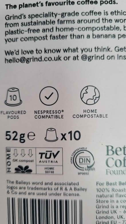 Photo of free 10 baileys nespresso pods (Morden/ Ravensbury) #2