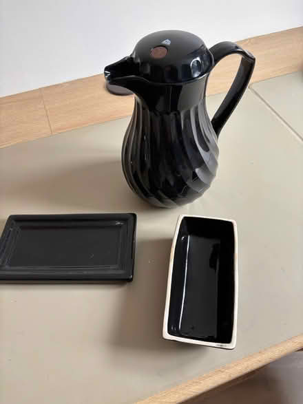 Photo of free Black butter dish and coffee thermos (Milton PO4) #2