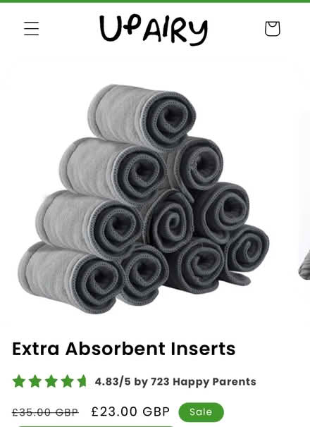 Photo of free New unused bamboo inserts (SE13) #1