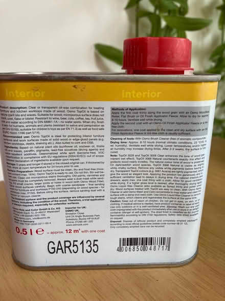 Photo of free Osmo TopOil (Bloomfield) #2