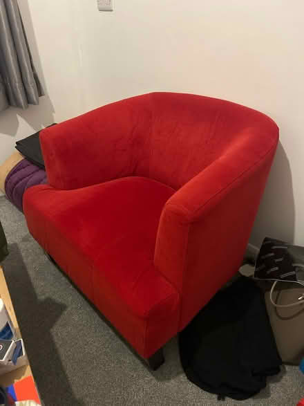 Photo of free Red sofa for one (N13) #1