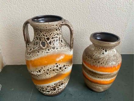 Photo of free 1970s vintage West German "Fat Lava" vase by Scheuri (Cuffley EN6) #2