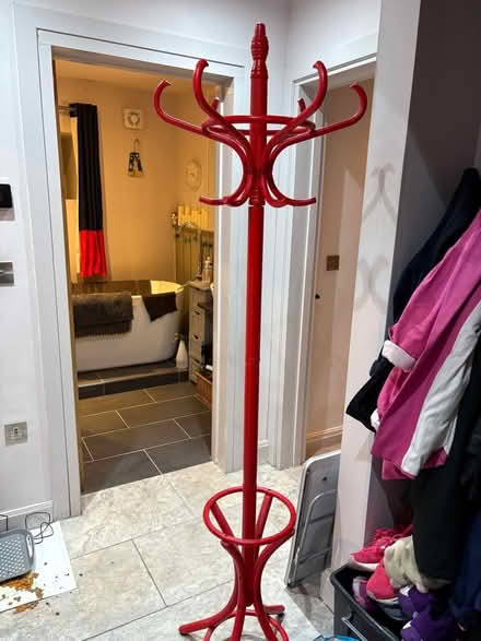 Photo of free Red coat rack freestanding (Cockerham LA2) #1