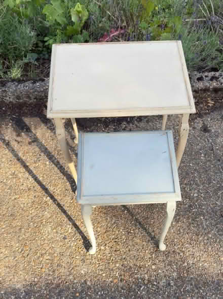 Photo of free Vintage glass topped side tables (Brixton Hill SW2) #1