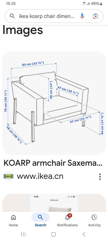 Photo of free IKEA armchair (RG6 near Palmer Park) #2