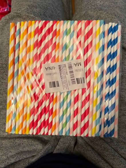 Photo of free Unopened packet of 200 biodegradable drinking straws (Stonehaven AB39) #1