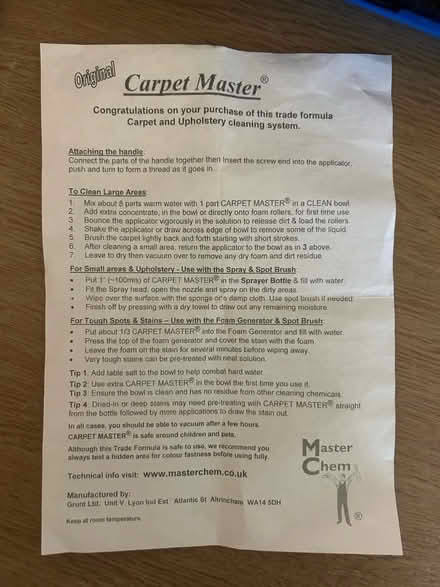 Photo of free Manual carpet cleaner (Elmdon Heath B91) #3