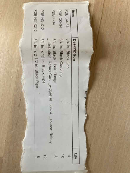 Photo of free 3/4” black pipe and fittings (Bedford MA near town center) #2