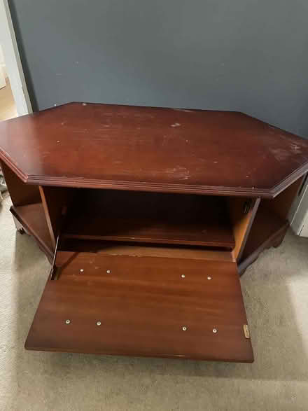 Photo of free Corner tv table (Wisewood S6) #2
