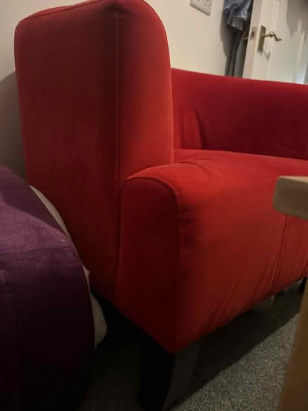 Photo of free Red sofa for one (N13) #3
