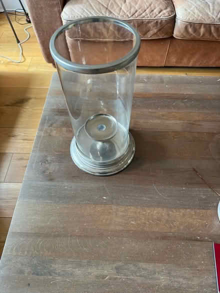 Photo of free Laura Ashley silver hurricane candle holder (Sale Moor M33) #2