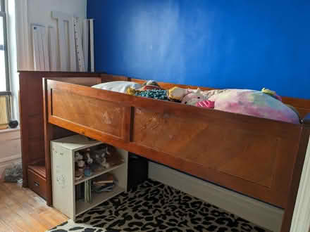 Photo of free Wooden twin-size loft bed for kids (Morningside Heights/Claremont) #2