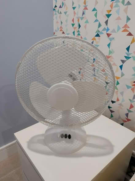 Photo of free White desk fan (Tooting Bec, SW17) #1