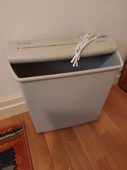 Photo of free Fellowes strip paper shredder (King James's School HG5) #1
