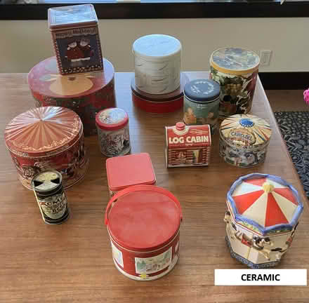 Photo of free Decorative/Antique Tins/Pots (Morgan Hill (Jackson Oaks)) #1