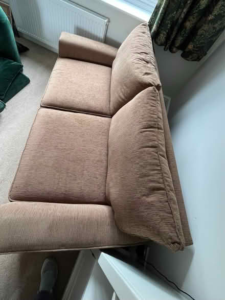 Photo of free 2 seater sofa brown (HP1) #2