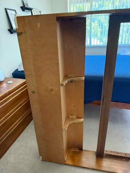 Photo of free Double / Queen wood headboard (Belmont / Carlmont) #3
