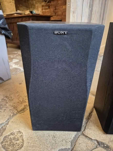 Photo of free Pair of Sony Stereo Speakers (Burwell OX28) #2