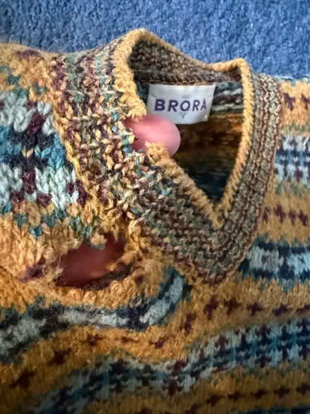 Photo of free Kids 3-4 Brora wool tank top. Bit moth eaten (Summertown OX2) #3