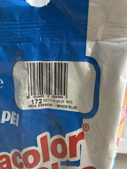 Photo of free Space blue grout (Rochester) #2