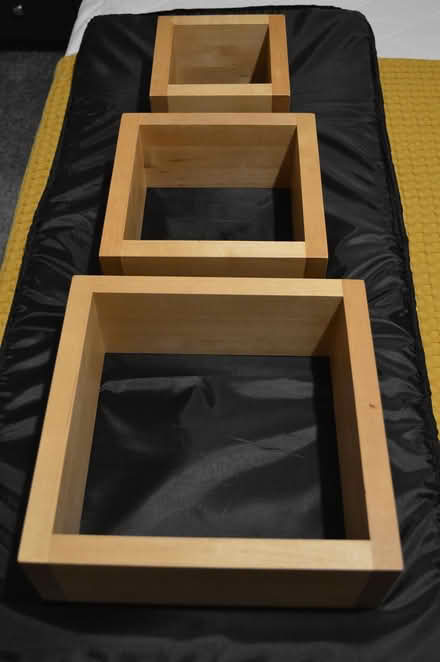 Photo of free square wooden shelves (wyberton) #2