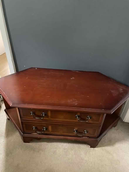 Photo of free Corner tv table (Wisewood S6) #1