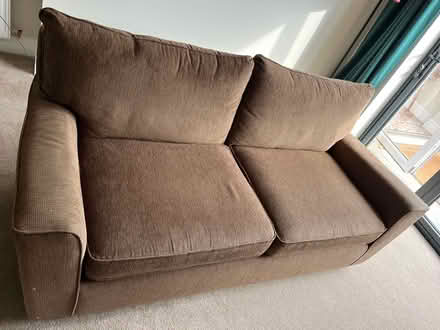 Photo of free 3 seater sofa brown (HP1) #1