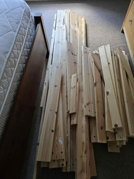 Photo of free IKEA, MYDAL pine bed hardly used (Trinity BA11) #3