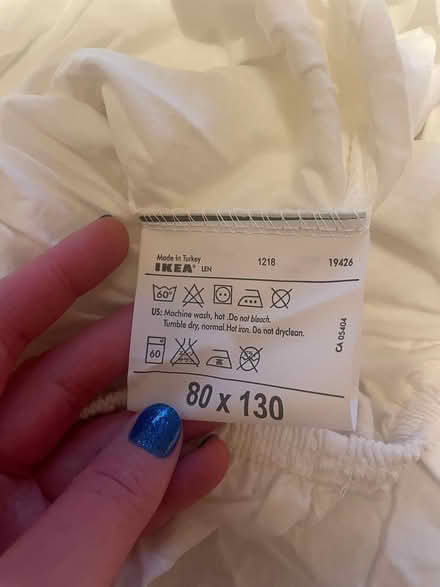Photo of free Ikea sheets - cot and single (Kentwood RG30) #3