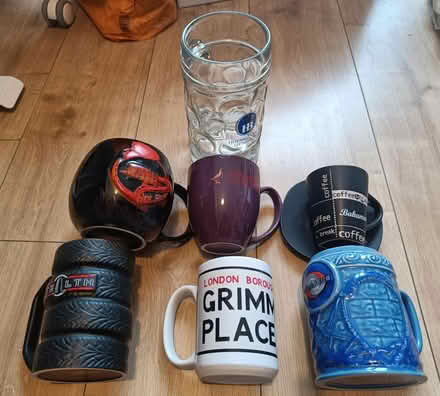 Photo of free 6 assorted mugs and a stein (Essex Road, N1) #1