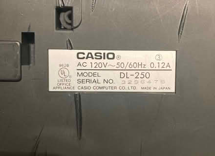 Photo of free Casio DL-250 Printing Calculator (34th St - Herald Square) #3