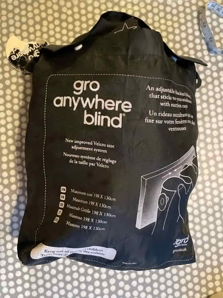 Photo of free Travel blackout blind - cut in half (Bournville B30) #1