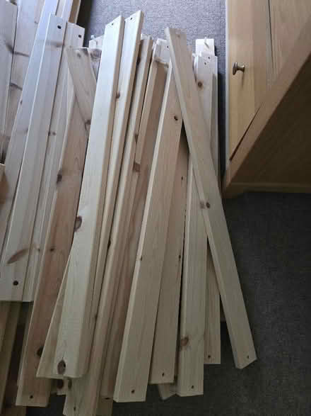Photo of free IKEA, MYDAL pine bed hardly used (Trinity BA11) #1