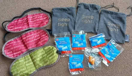 Photo of free Sleep Kits x 3 - Eye Masks & Ear plugs (Erith DA8) #1